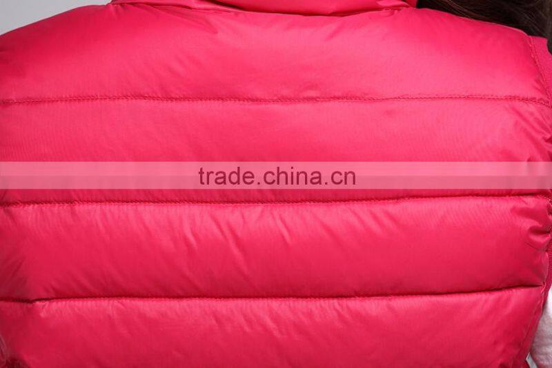 autumn/winter ultralight red coat vest Women's waistcoat