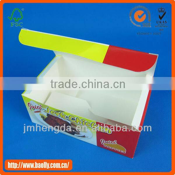Top Quality Food Grade Fast Food Kraft Paper Packaging Boxes For Sale