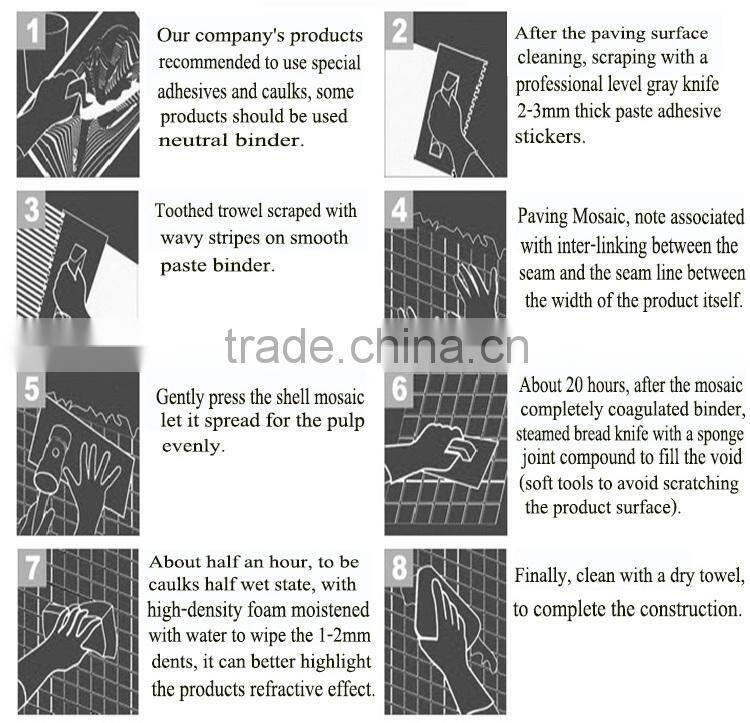 beauty natural black mother of pearl seashell mosaic table top