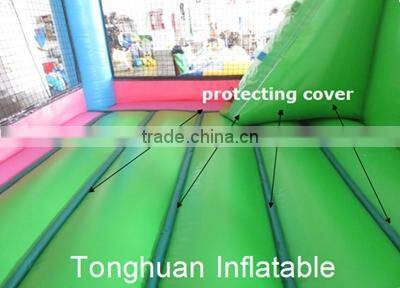 cheap new style inflatable slide/ inflatable hippo with pool