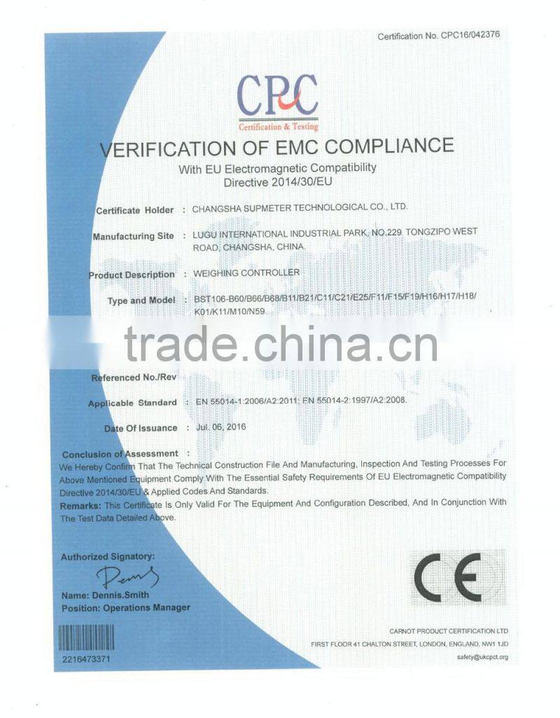 weighing indicator for batching scale