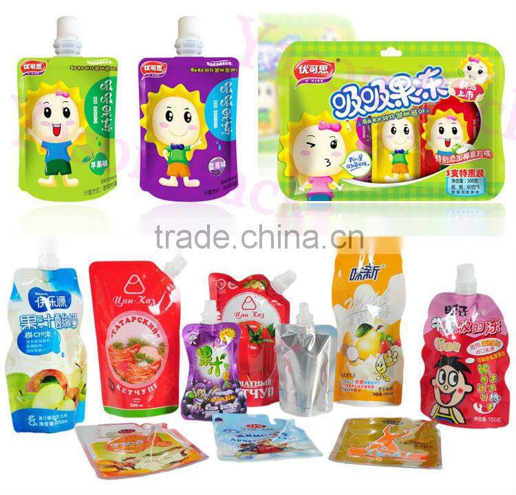 Yason premium quality Custom shaped reusable spout pouch for Baby food with bottom