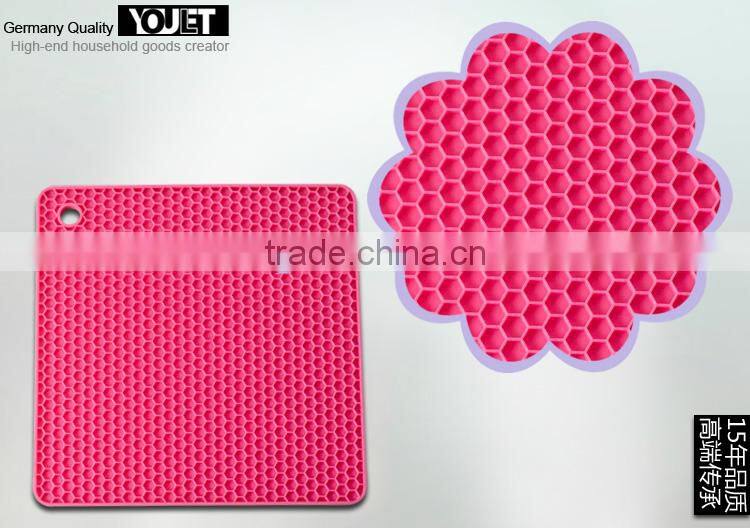 New product heat resistant silicone hot pot mat