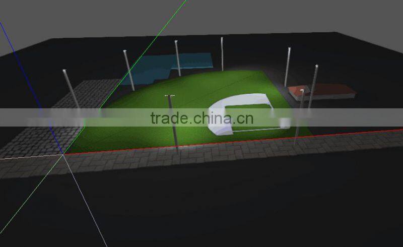 High power waterproof 400W LED flood light for sports field lighting retrofitting