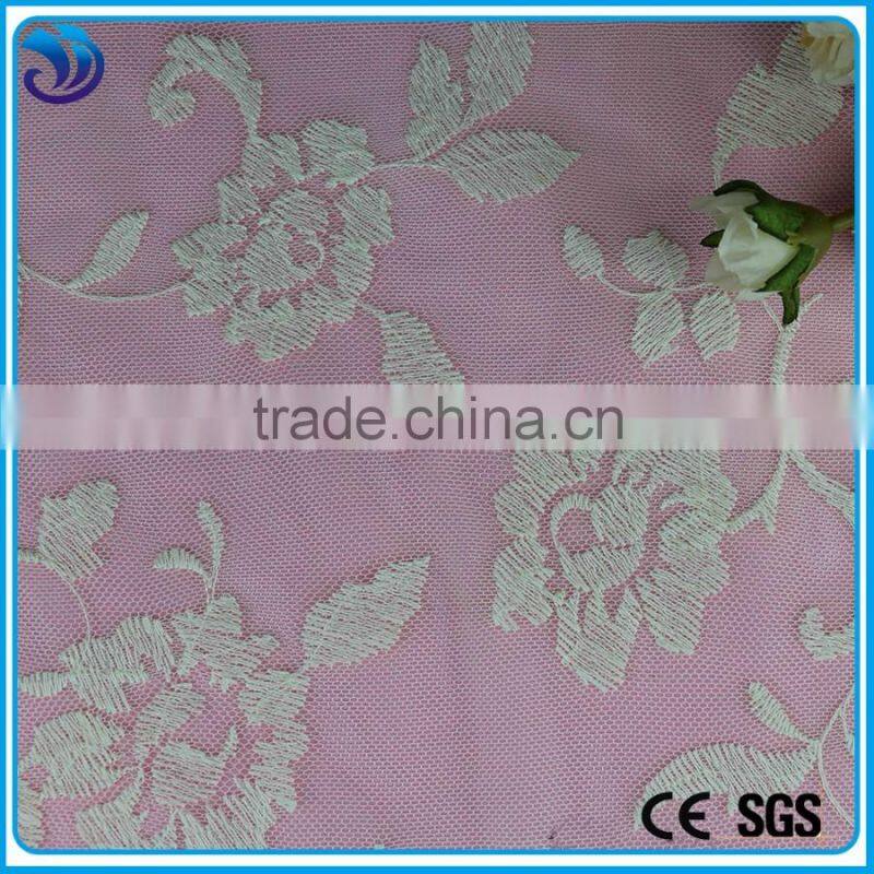 cotton Embroidery guipure lace fabric/ wedding dress lace Garment Accessory
