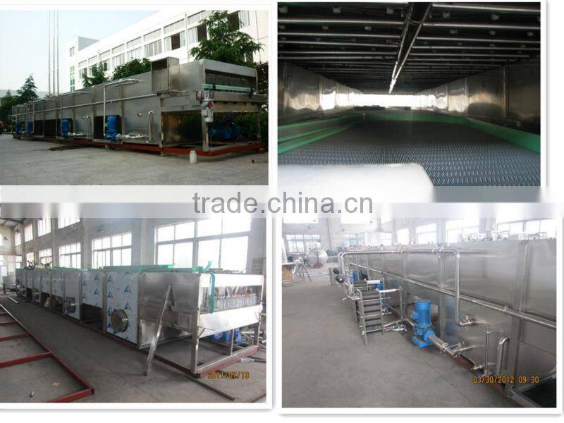 Hot juice beverage PET/Glass bottle cooling tunnel