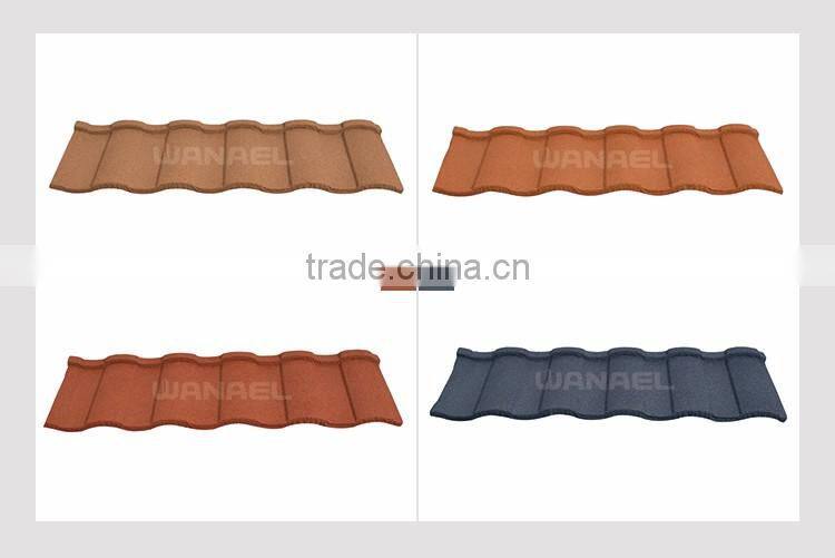 WANAEL Roman heat resistant roofing sheets aluzinc steel roof cover sheets