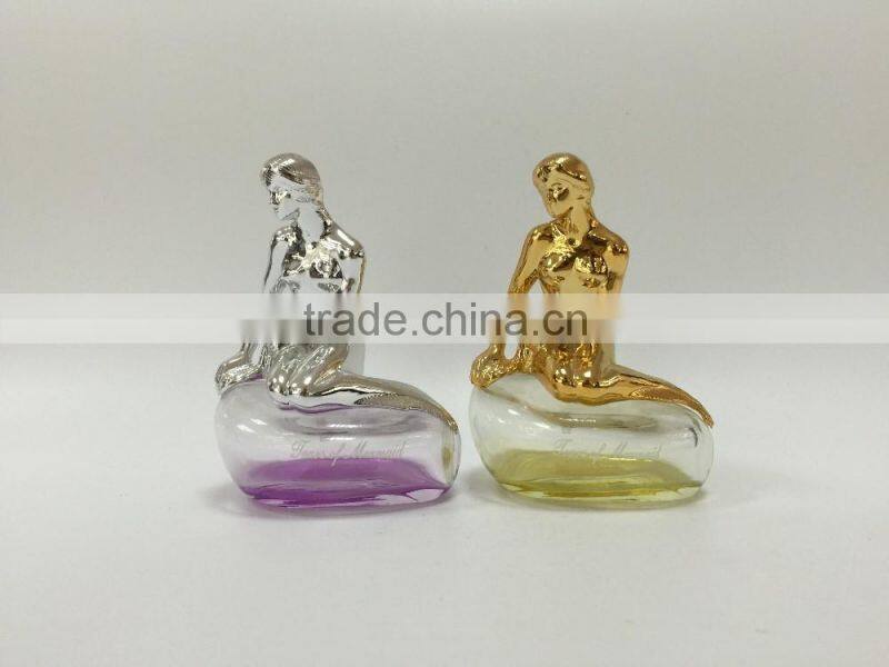 Hotsale 50ml Perfume Bottle With Lady Shaped UV Cap