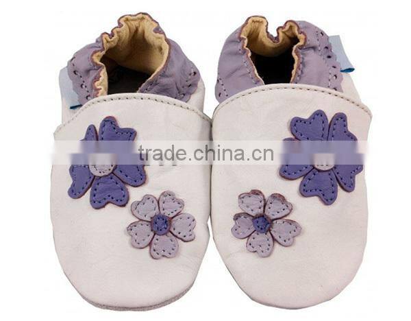 wholesale top selling blue 100% leather baby pre-walker leather shoes