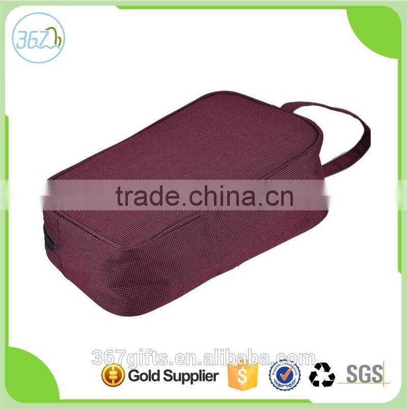 2016 Hangbag Ladies Ripstop Plain Pouch Travel Cosmetic Bag with Handle