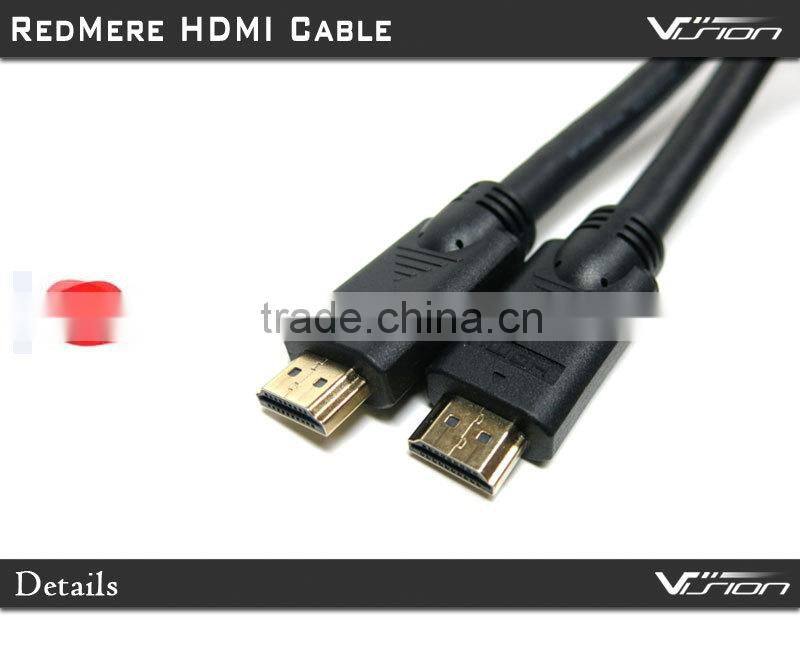 High performance 40m 24AWG RedMere HDMI Cable with gold plated connector