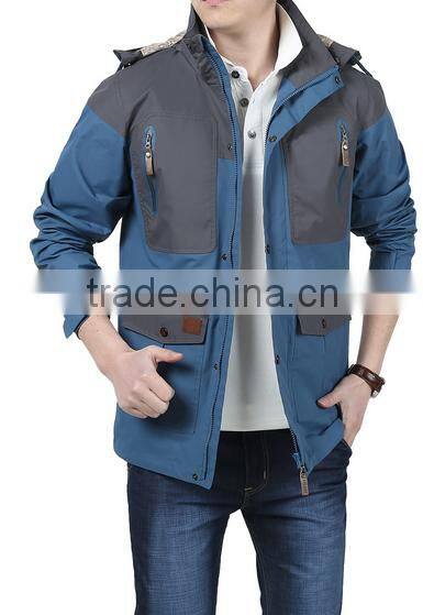 Custom men waterproof and windproof outdoor jackets
