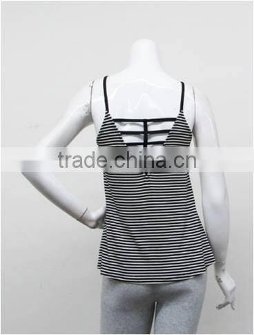 2016 latest new design women spaghetti strap tank top vest latest model tops
