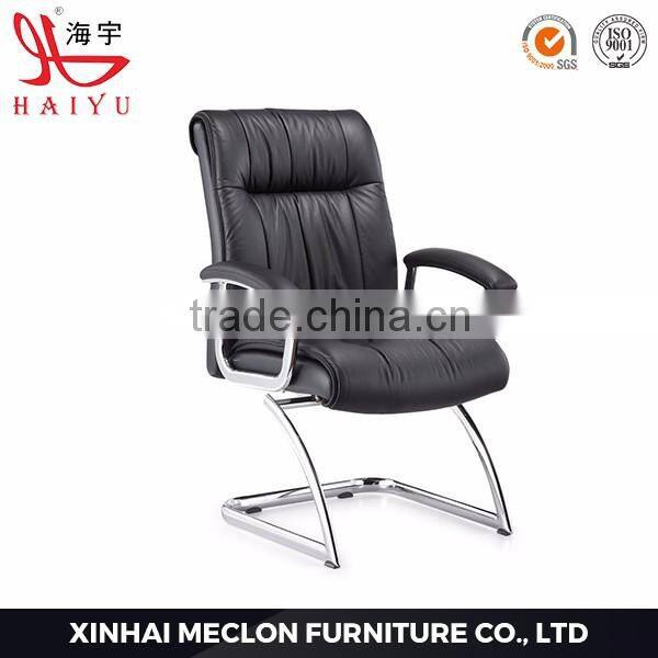 C46H furniture chrome leather office modern computer leather chair furniture