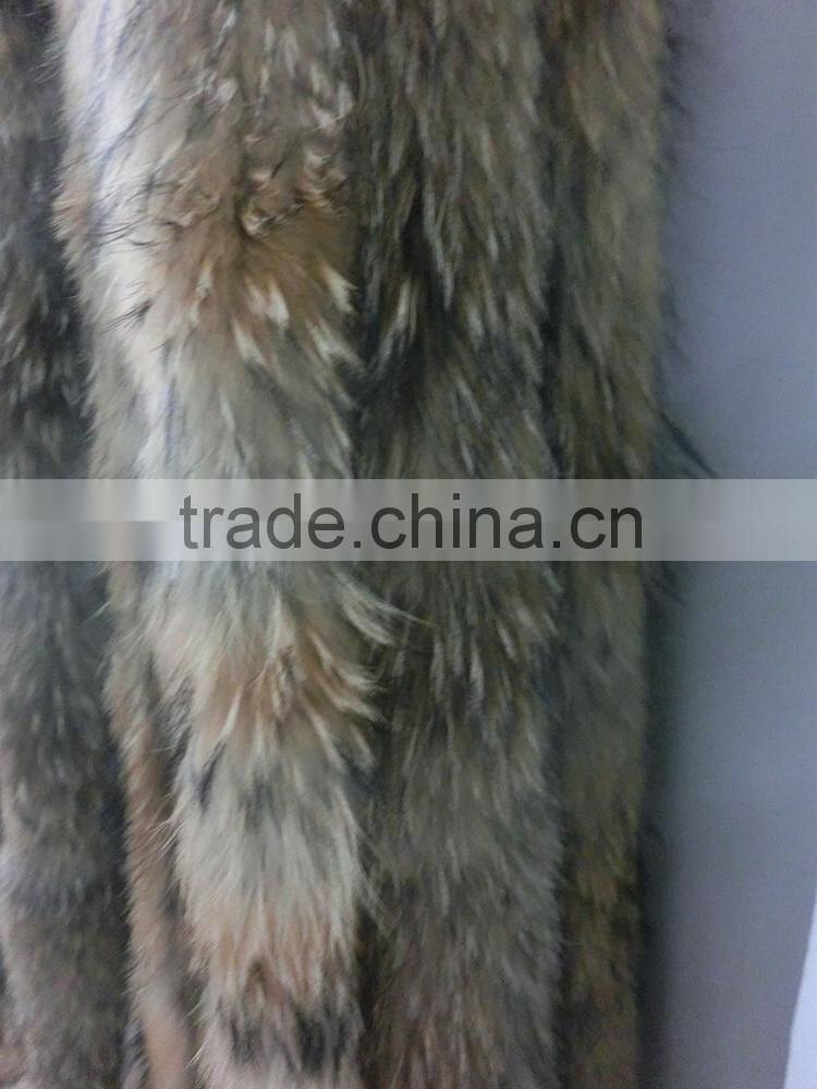 Raccoon Dog Fur For Hood / Raccoon Fur Trimming Strips