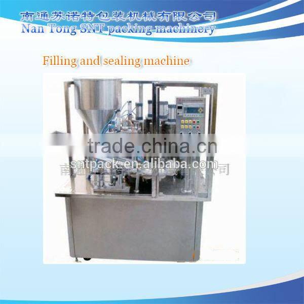Aluminum & plastic tube ointment,viscosity filling and sealing machine