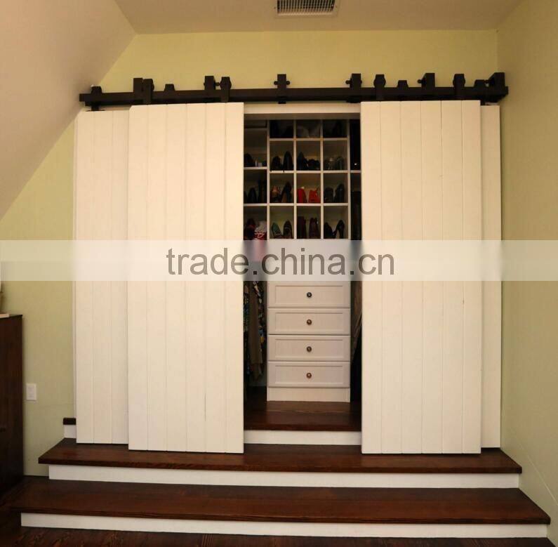 White Painted Cheap Sliding Wardrobe Doors
