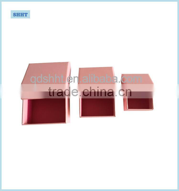 customized bracelet and earring packaging box with lid for cristmas