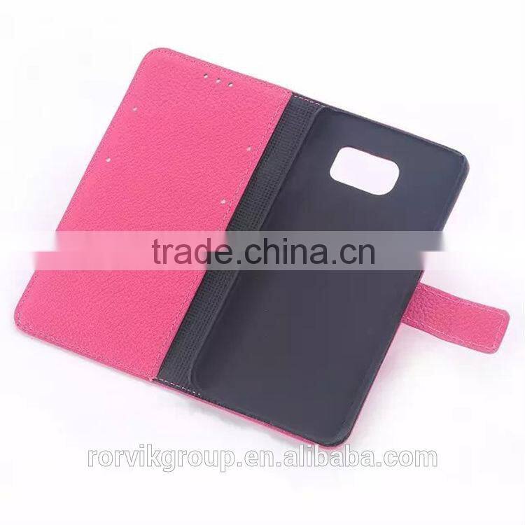for samsung galaxy s6 case with card slot book ID wallet flip leather case cover, wallet case for samsung galaxy s6