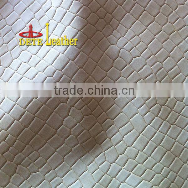 stone emboss artificial leather for shoes leather