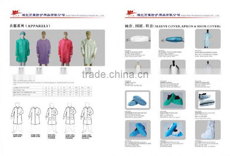 Disposable protective PP/SMS/PE sleeve cover