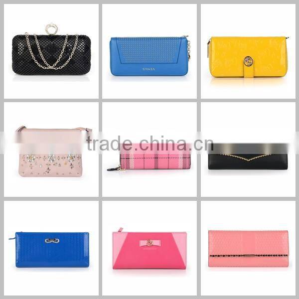 Guangzhou OEM/ODM leather wallet supplier luxury fancy geniune leather credit card wallet with custom logo