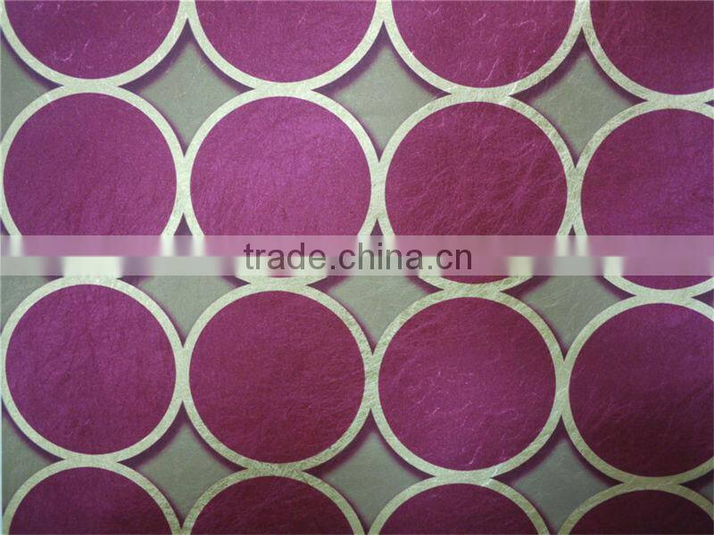 Metallic Wallpaper in Shinny Gold manufacture of Foshan city Guangdong
