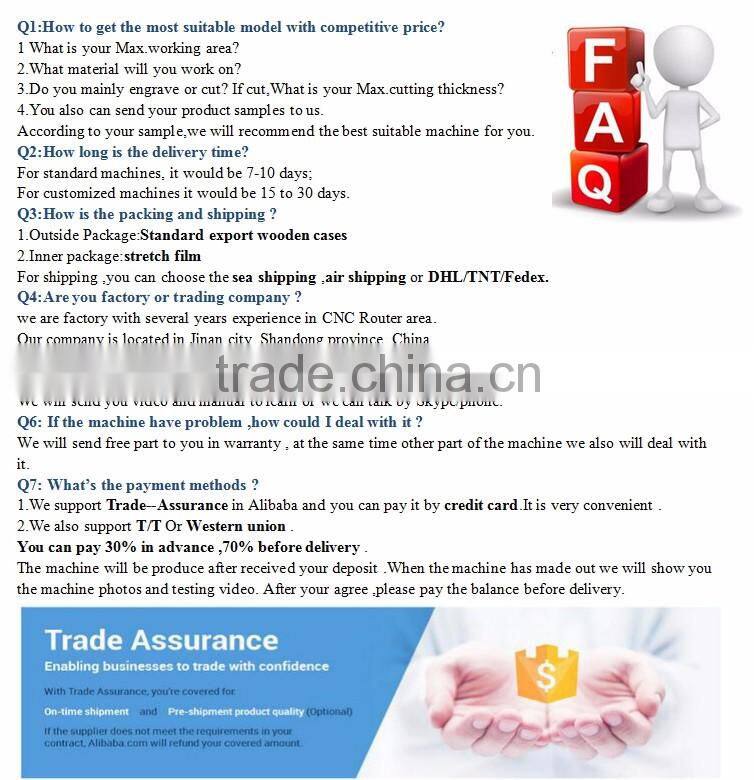 6kw HSD Air cooling spindle Mach 3 control system wood carving cnc router 1325