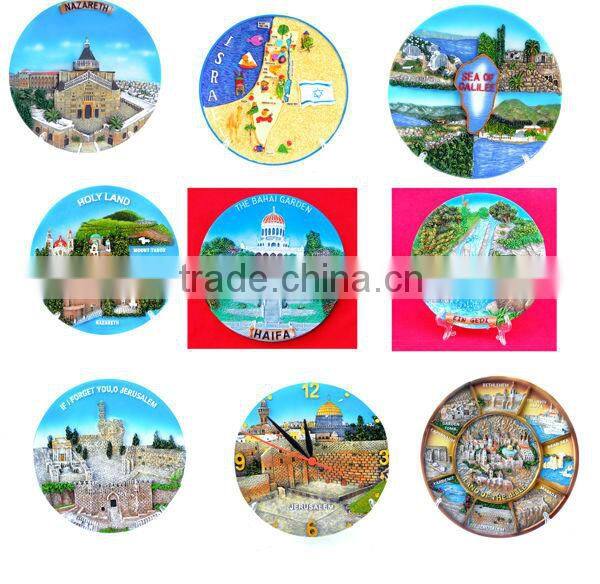custom Russia Main Attractions ceramic souvenir plate