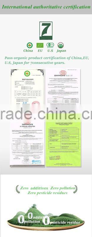 Yijian Organic Green Tea certified by China,EU, U.S,Japan