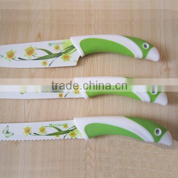 Non stick coating chef knife set MS018