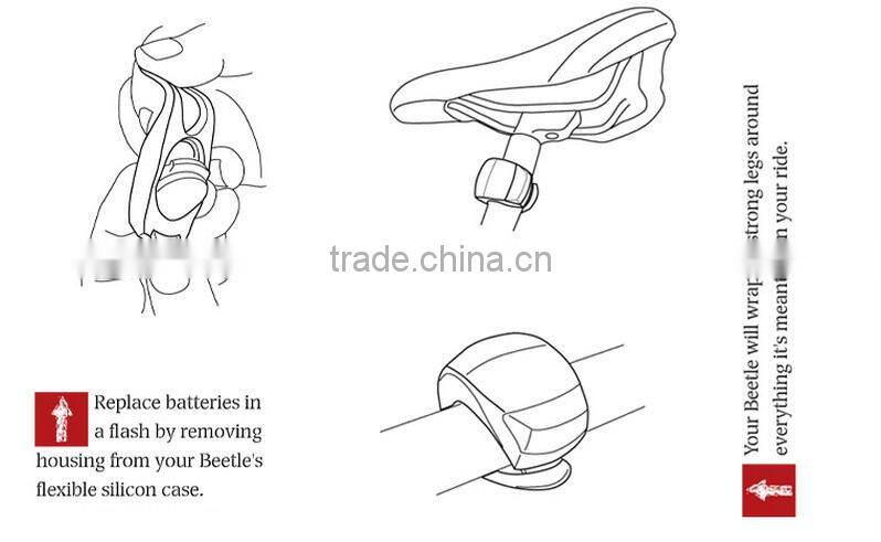 Silicone LED Bike Light Promotional Gift Bike Front Rear Light