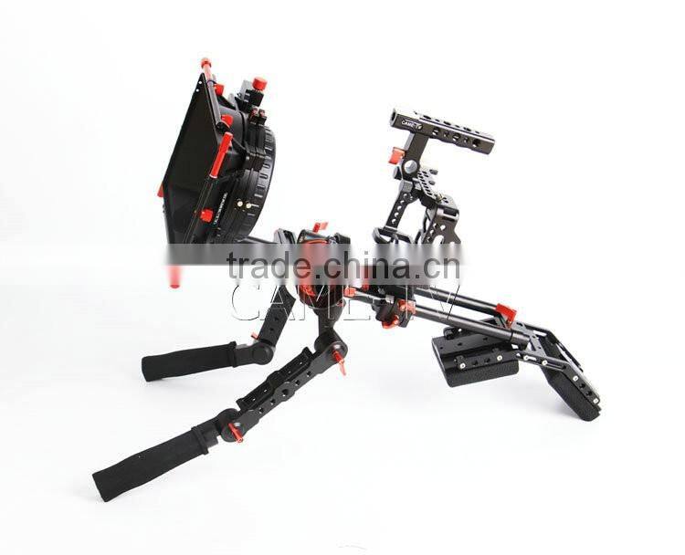 For Sony A7RII CAME-TV Camera Rig Mattebox Shoulder Support Kit