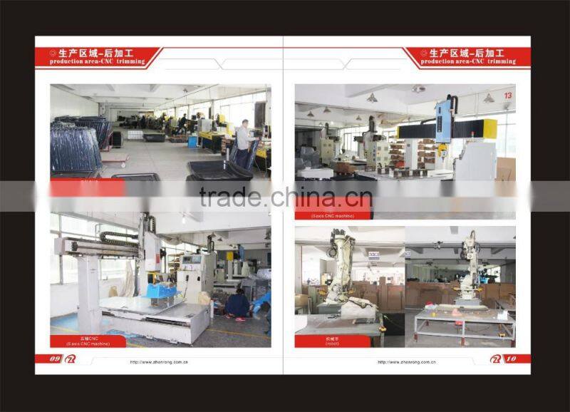 Large vacuum forming display shelf