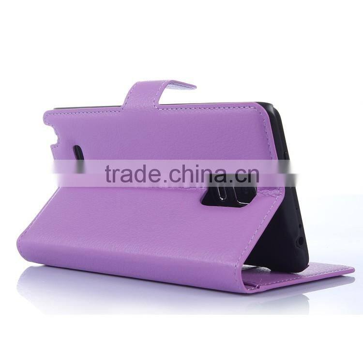 Hot Selling Ultra Thin Lichee PU Leather Case Wallet Folio Flip Cover for Samsung GALAXY Note Edge N915
