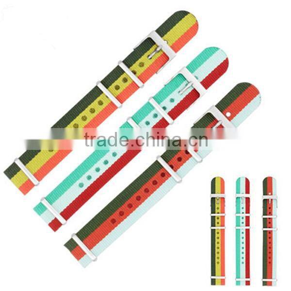 High quality zulu ring 1 piece canvas wrist watch strap