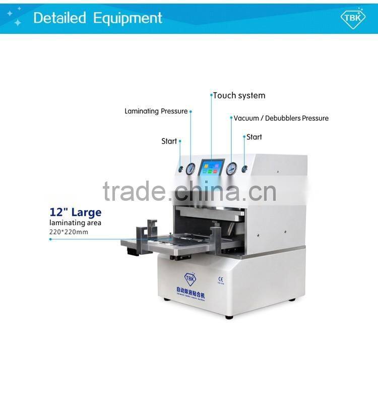 TBK 2 in 1 Machine More Efficiency LCD Touch Screen Vacuum Laminator and Debubble Repair Machine for iPhone Samsung Repairing