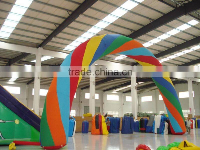 Selling giant advertising inflatable rainbow arch for activity