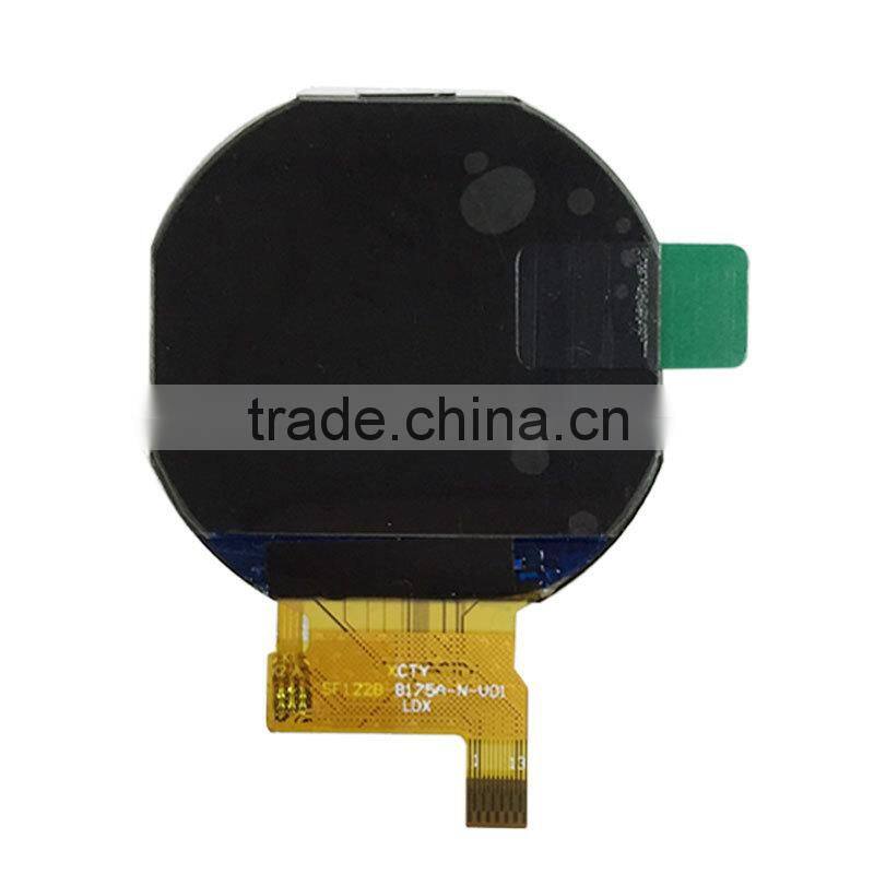 1.22"inch round TFT lcd 240x204dots IPS type full viewing angle screen