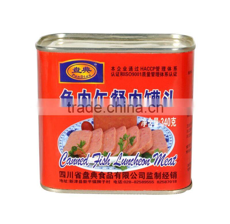 340g Canned Beef Luncheon Meat,Good taste canned luncheon meat