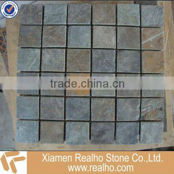 nature slate black mosaic tile