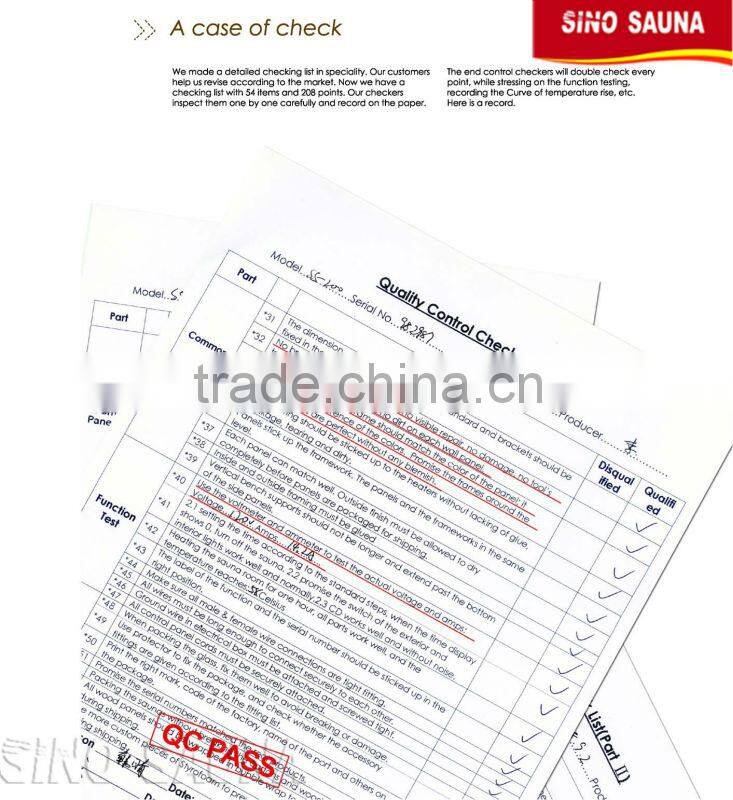 new designed far infrared saunas and steam combined room