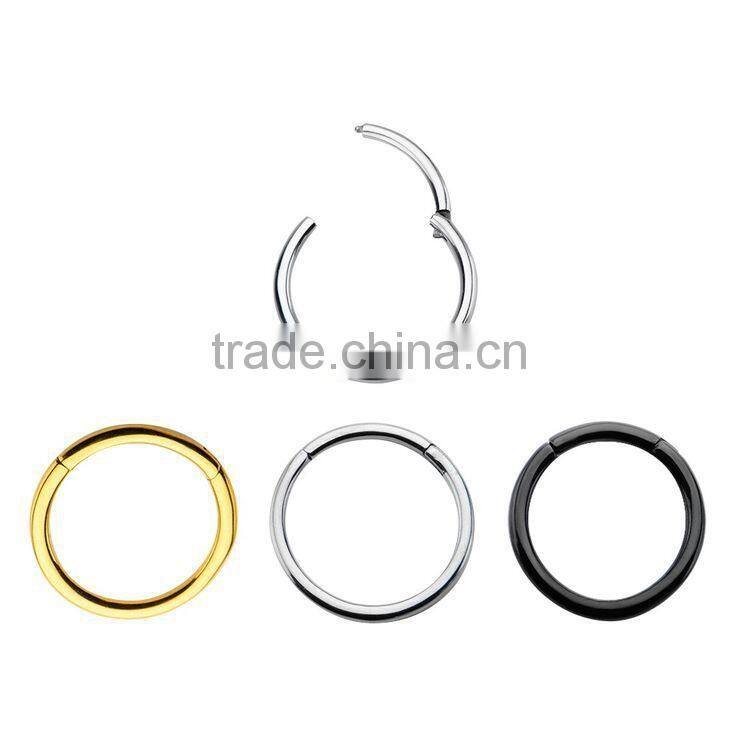 Titanium Hinged Segment Rings Septum Clicker