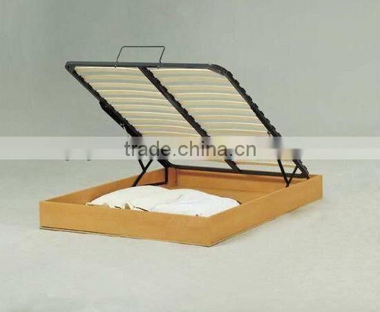 new design elegant soft bed with thin genuine leather for adult bedroom furniture