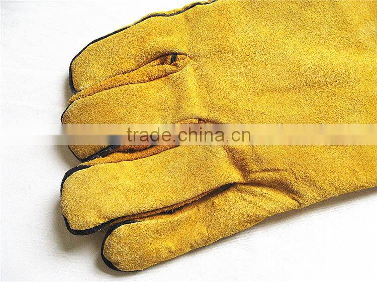 Wholesale High Quality Yellow Welding Gloves Heat Protection
