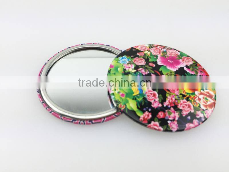 Small cheap tin mirror compact for promotion gifts