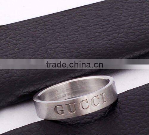 Stock Fashion Stainless Steel Couple Wedding Rings Set(JR10025)