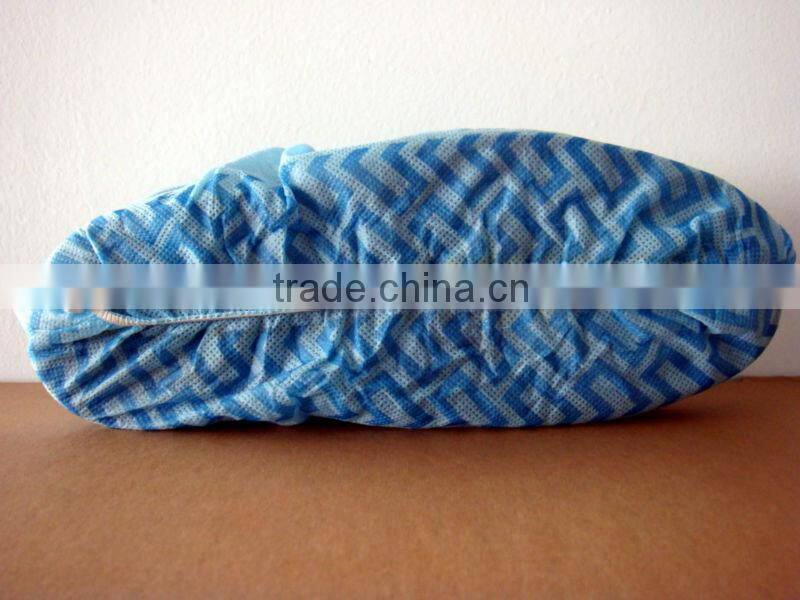Disposalbe non-woven/cpe shoecover,waterproof,anti-slip