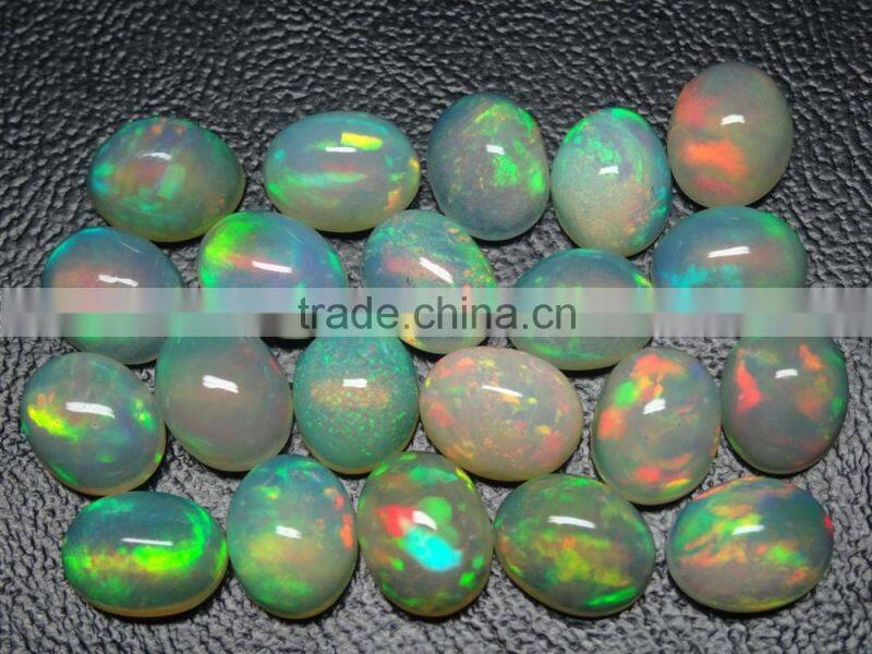 Natural Ethiopian opal cabochon +++AAA quality, calibrated size opal with amazing fire