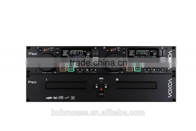 2016 VOXOA P60 dual CD/MP3/USB player with rack type